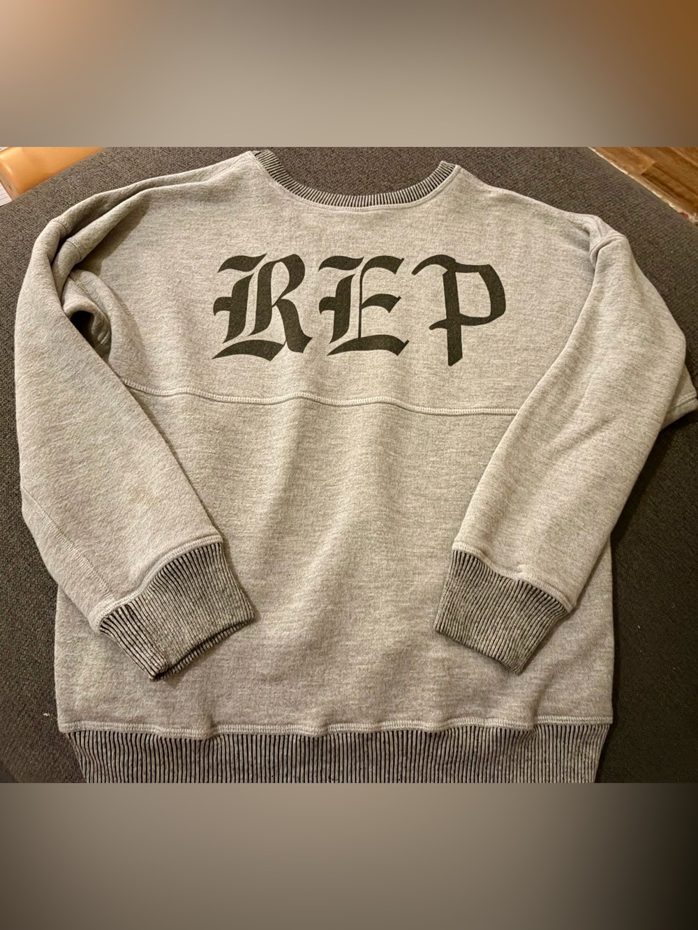 Taylor Swift reputation REP Logo Grey Crewneck Sweatshirt
